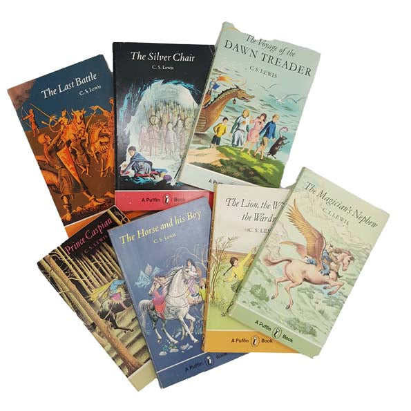 C. S. Lewis' The Chronicles of Narnia Box Set - Puffin, 1974