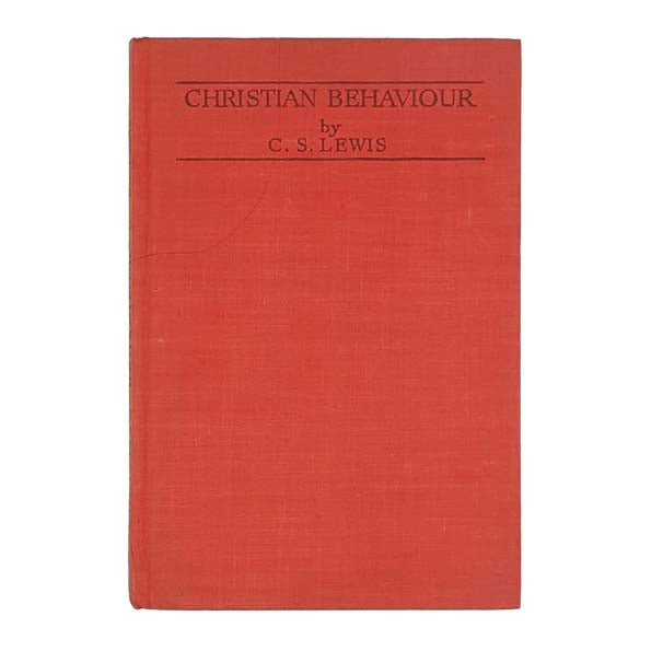 C. S. Lewis's Christian Behaviour - Bles 1943