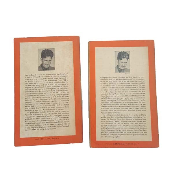 George Orwell's Animal Farm &amp; Nineteen Eighty-Four - Penguin, 1952-60