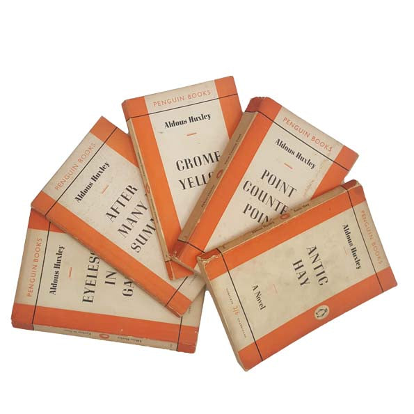 Aldous Huxley 5 Vintage Penguin Book Collection, 1955-60