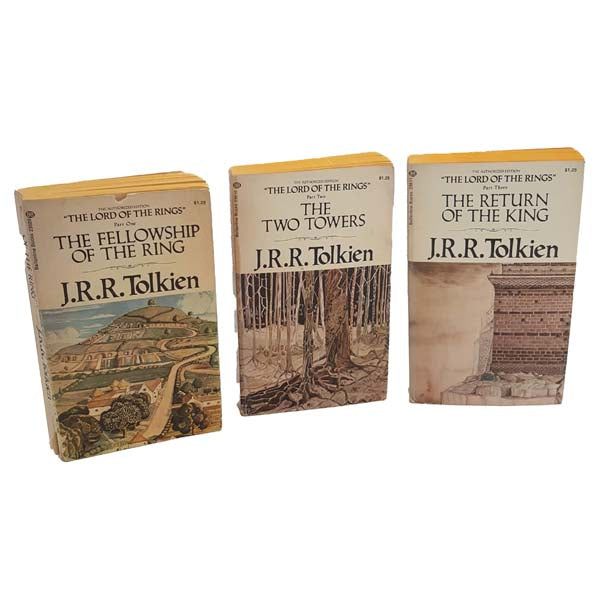 J.R.R. Tolkien's The Lord of the Rings Trilogy - Unwin Paperbacks 1973