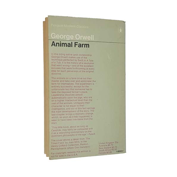 George Orwell's Animal Farm - Penguin 1971