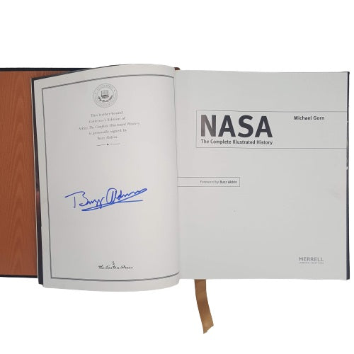 SIGNED by Buzz Aldrin - NASA: The Complete Illustrated History by Michael Gorn
