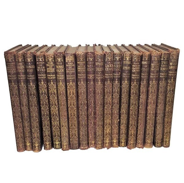 18 Thomas Hardy Leather Books - Macmillan, 1919