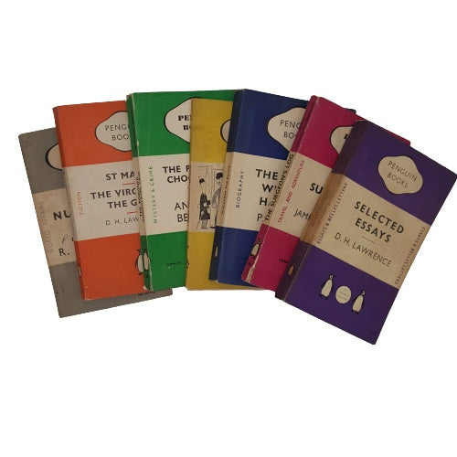 Books by The Foot: Rainbow Vintage Penguin Paperback Collection