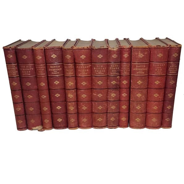 Charles Dickens Illustrated Complete Works - 23 Leather Books, c.1921