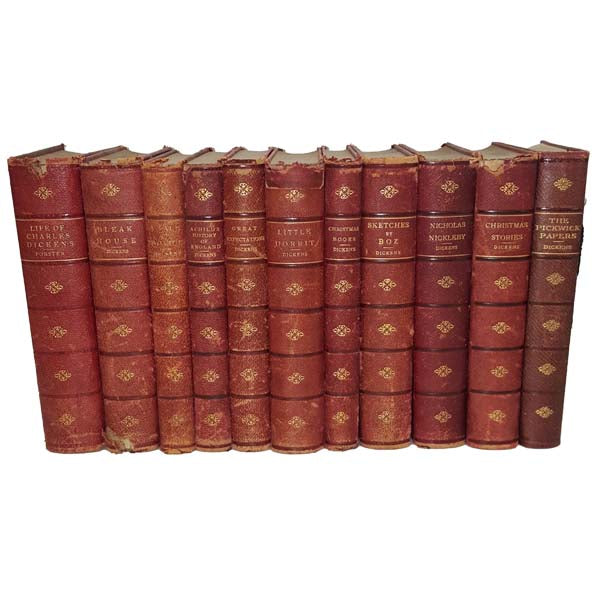 Charles Dickens Illustrated Complete Works - 23 Leather Books, c.1921