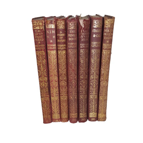 Rudyard Kipling Collected Works - Macmillan, c.1920 (7 Books)
