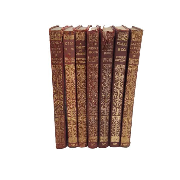 Rudyard Kipling Collected Works - Macmillan, c.1920 (7 Books)