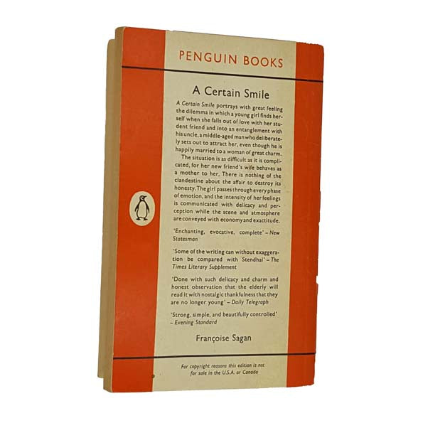 A Certain Smile by Françoise Sagan - Penguin 1961