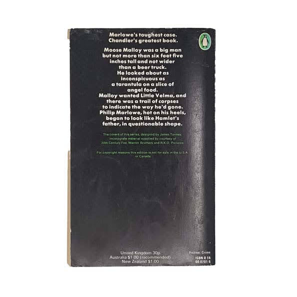 Farewell, My Lovely by Raymond Chandler - Penguin, 1973