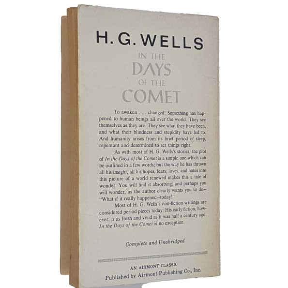 H. G. Wells' In the Days of the Comet - Airmont 1966