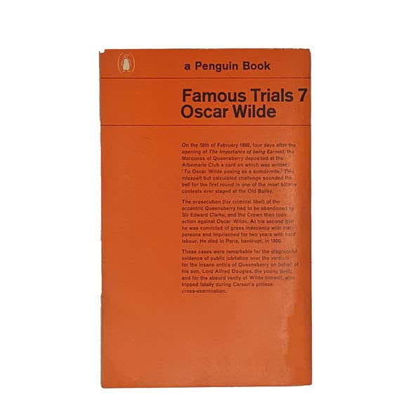 Famous Trials 7: Oscar Wilde by Montgomery Hyde - Penguin, 1962
