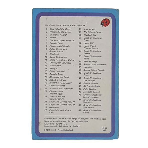 Ladybird 561 Blue Border Cover: Queen Victoria