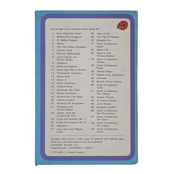 Ladybird 561 Blue Border Cover: Kings and Queens of England Book 1