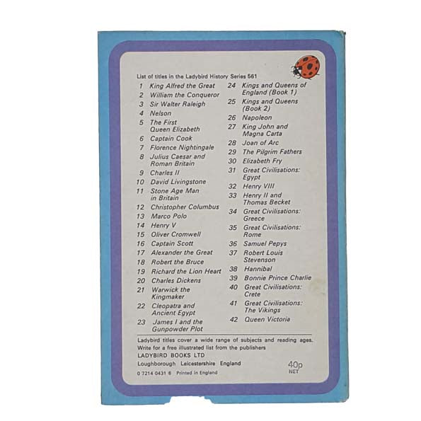 Ladybird 561 Blue Border Cover: Florence Nightingale