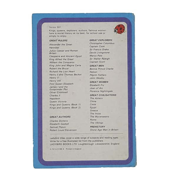 Ladybird 561 Blue Border Cover: The Pilgrim Fathers