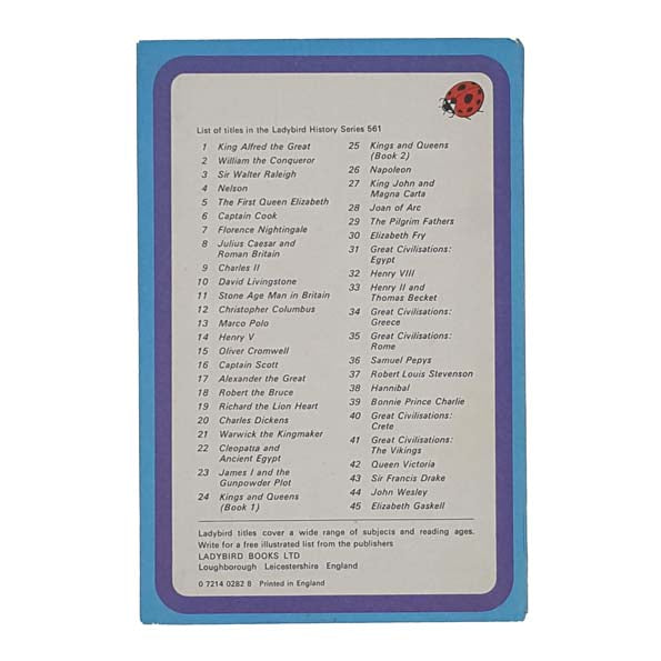 Ladybird 561 Blue Border Cover: Cleopatra and Ancient Egypt