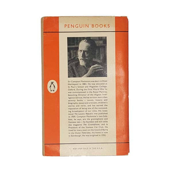 Water on the Brain by Compton Mackenzie - Penguin, 1959