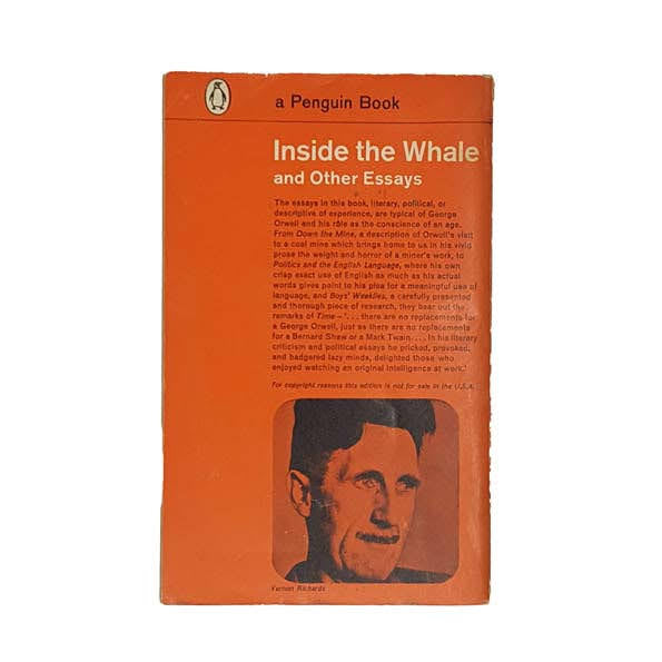 Inside the Whale &amp; Other Essays by George Orwell - Penguin, 1964