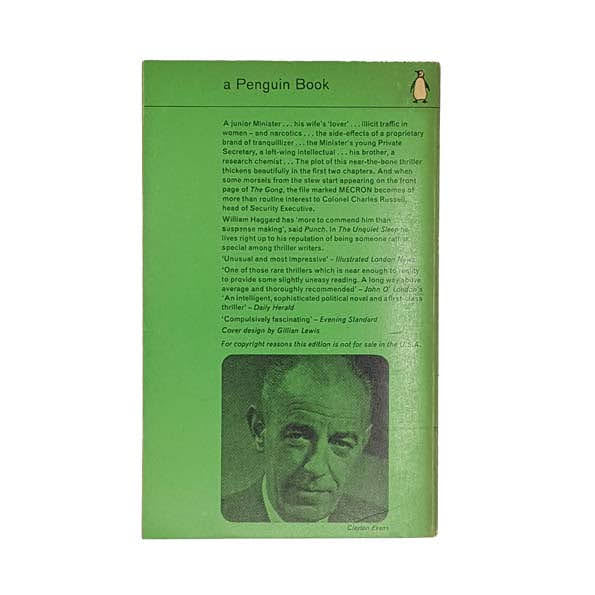 The Unquiet Sleep by William Haggard - Penguin, 1964