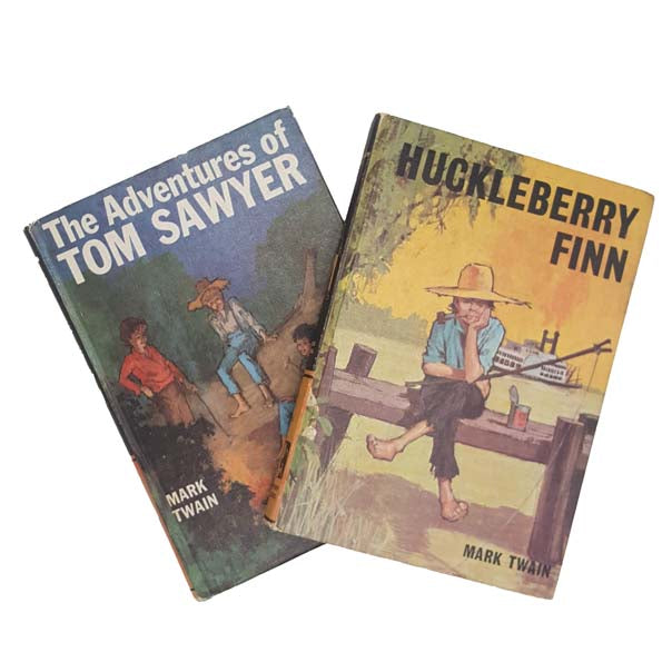The Adventures of Tom Sawyer &amp; Huckleberry Finn by Mark Twain - Bancroft, c.1970