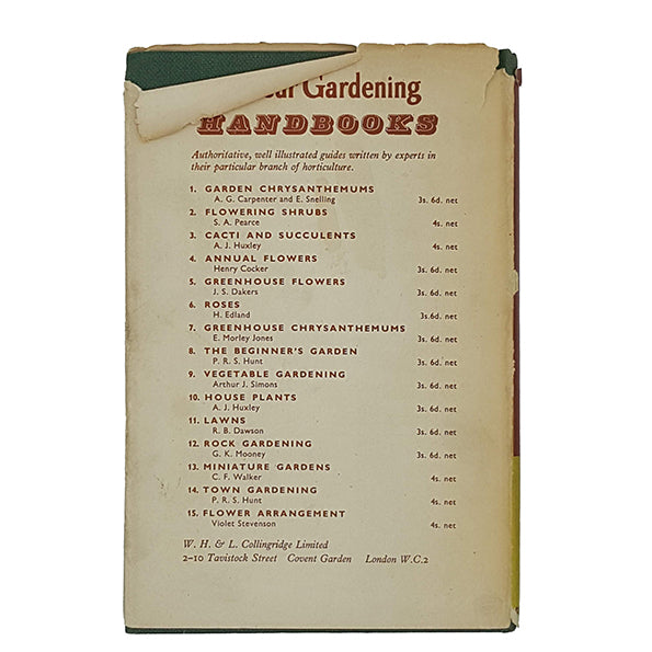 Garden Manures and Fertillisers by R. P. Faulkner - Collingridge 1955