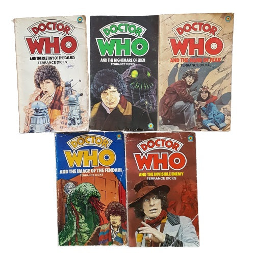 Doctor Who by Terrance Dicks - 4th Doctor Tom Baker Collection (5 Paperbacks)