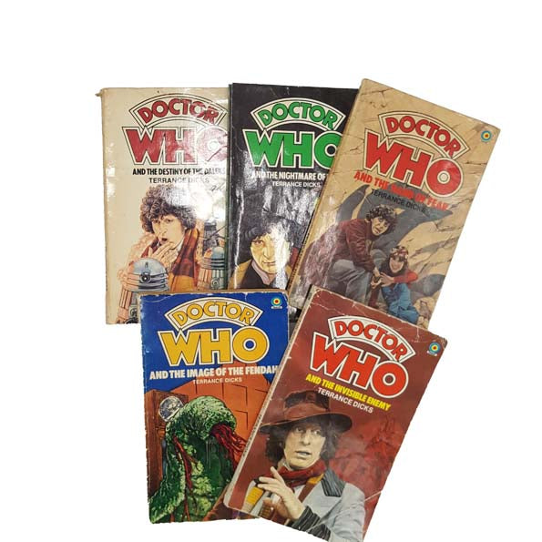 Doctor Who by Terrance Dicks - 4th Doctor Tom Baker Collection (5 Paperbacks)