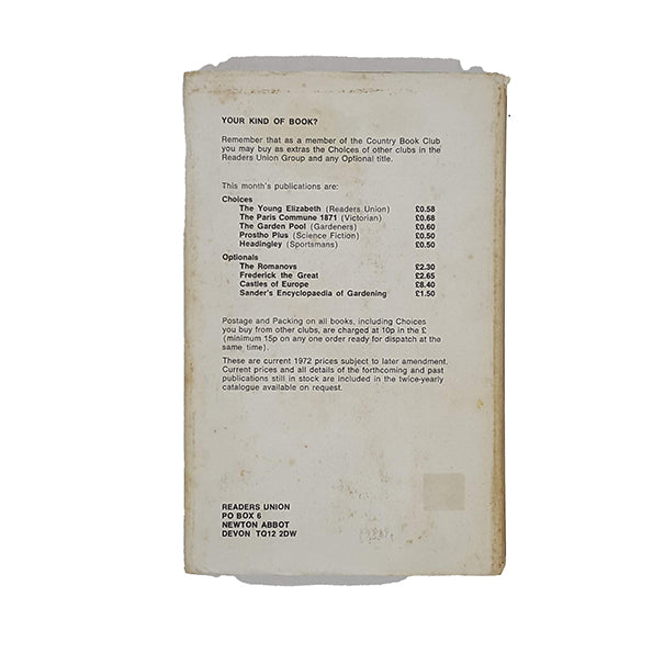 Garden Open Tomorrow by Beverley Nichols - Country Book Club 1972