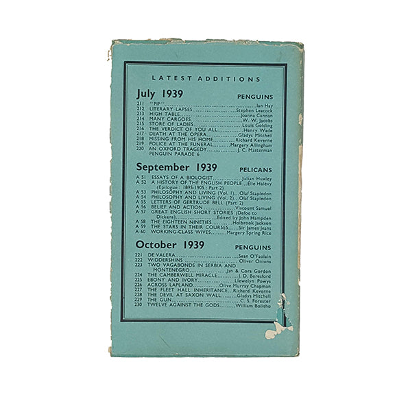 Essays of a Biologist by Julian Huxley - Pelican 1939