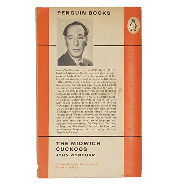 The Midwich Cuckoos by John Wyndham - Penguin, 1961