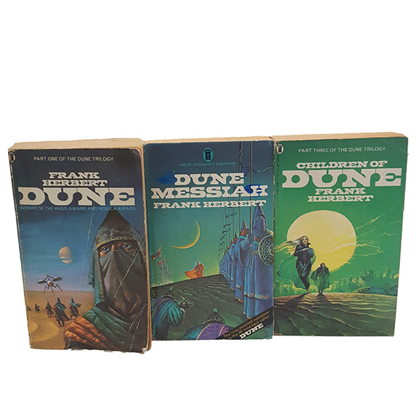 Dune Trilogy by Frank Herbert - New English Library, 1974-9