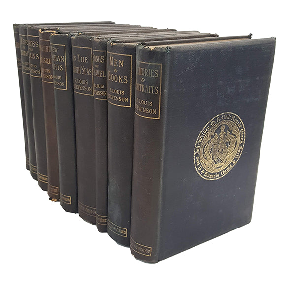 R. L. Stevenson Collected Works New Arabian Nights etc. - Chatto &amp; Windus, 1896-1903 (9 books)