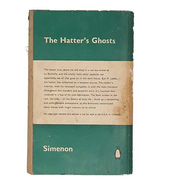 The Hatter’s Ghost by Simenon - Penguin, 1961