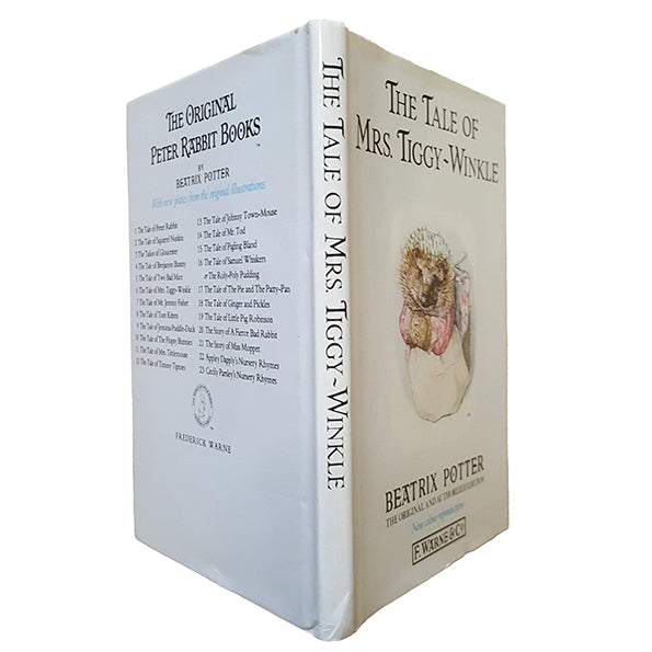 Beatrix Potter's The Tale of Mrs. Tiggy-Winkle - WHITE DJ, GREEN COVER