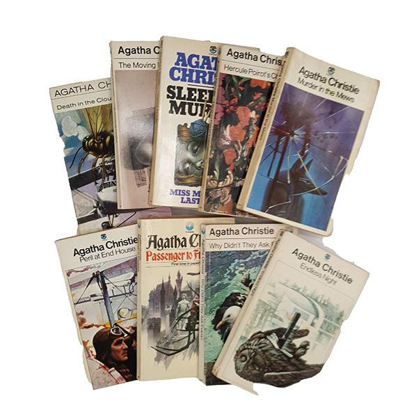 Agatha Christie Vintage 9-Book Collection - Fontana, c.1970
