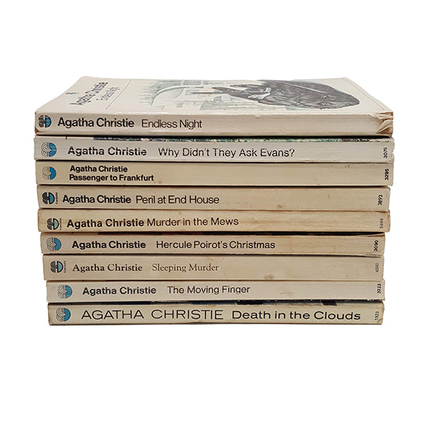 Agatha Christie Vintage 9-Book Collection - Fontana, c.1970