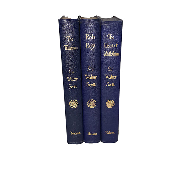 Sir Walter Scott 3 Blue Books - Nelson