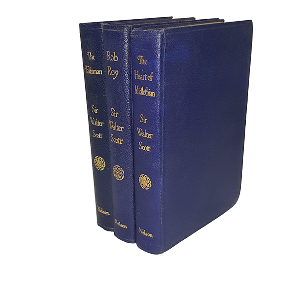 Sir Walter Scott 3 Blue Books - Nelson