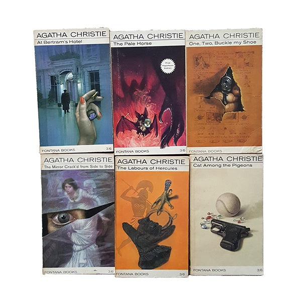 Agatha Christie Vintage 6-Book Collection - Fontana, c.1970