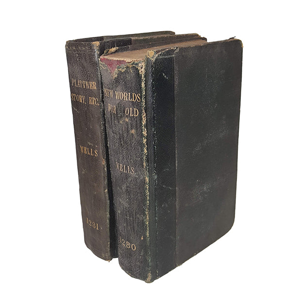 H. G. Wells&#39; New Worlds For Old &amp; The Plattner Story - First Editions, 1904-8