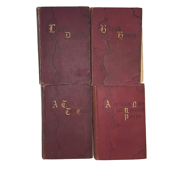 Charles Dickens Novels - 4 Red Books