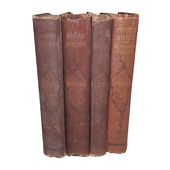 Charles Dickens Novels - 4 Red Books