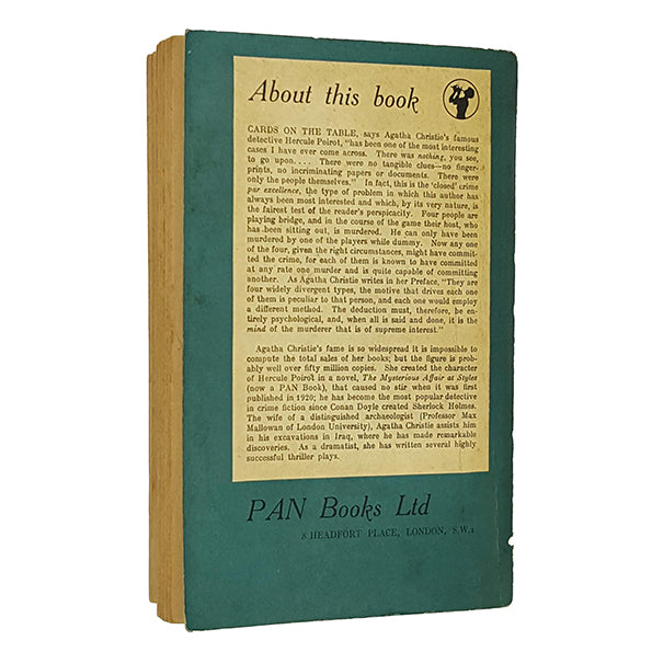 Cards on the Table by Agatha Christie - Pan Books 1955