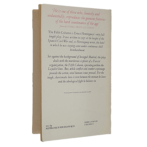Ernest Hemingway’s The Fifth Column - Panther 1978