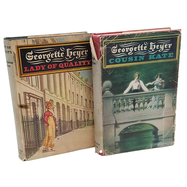 Georgette Heyer's Cousin Kate &amp; Lady of Quality - Bodley Head First Editions, 1968-72