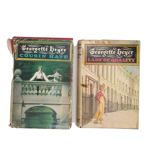 Georgette Heyer's Cousin Kate &amp; Lady of Quality - Bodley Head First Editions, 1968-72