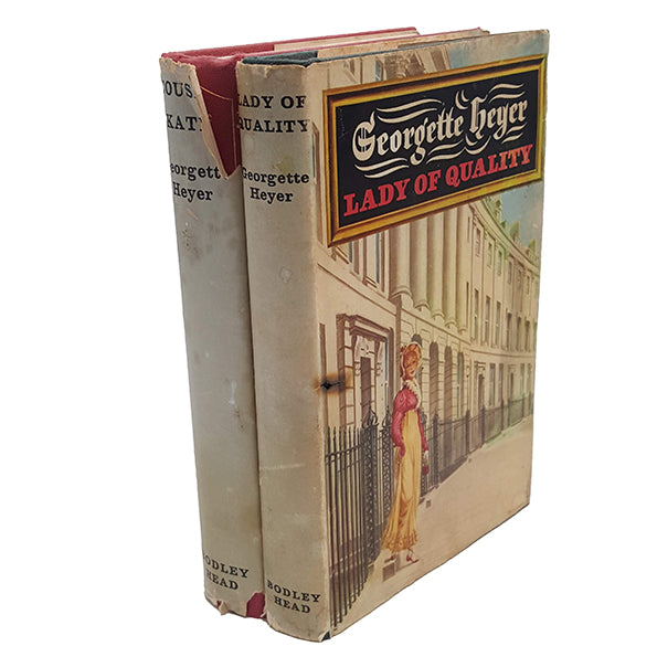 Georgette Heyer's Cousin Kate &amp; Lady of Quality - Bodley Head First Editions, 1968-72