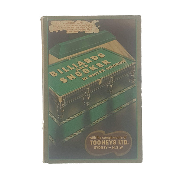 Billiards and Snooker by Walter Lindrum - Tooheys